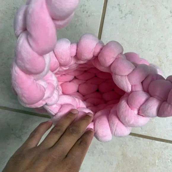 Handmade Unique Pink Super Soft Purse - Picture 5 of 6
